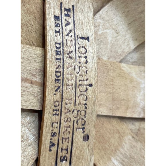 Longaberger Handmade Baskets EST Dresden OH USA Holiday Helper Christmas Basket - Picture 6 of 6